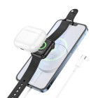 Incarcator Wireless Hoco CW41 Delight 3 in 1 Magtnetic [White]