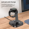 Incarcator Wireless Charger Hoco CW43 Graceful 3 in 1 [Black]