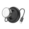 Беспроводная зарядка Hoco CW51 Apple Watch 1-8, SE/SE2, Ultra [Black]