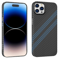 Husa Hoco Cave Slim Kevlar Apple iPhone 14 Pro Max [Black-Blue]