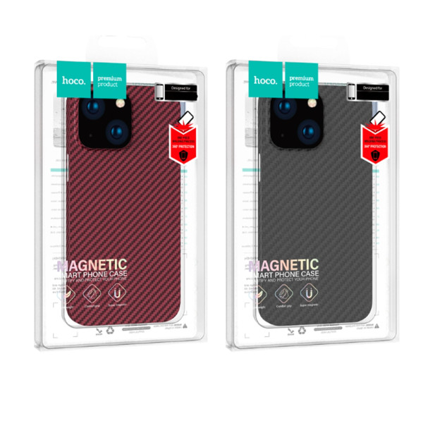 Husa Hoco Cave Magnetic Kevlar Apple iPhone 14 [Black]