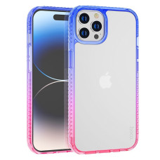 Husa Hoco Crystal color for iPhone 14 Pro Max [Blue-Purple-Red]