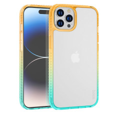 Чехол Hoco Crystal color for iPhone 14 Pro Max [Orange-Green]