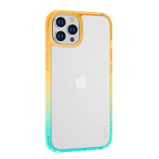 Чехол Hoco Crystal color for iPhone 14 Pro [Orange-Green]