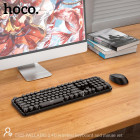 Set tastatură + mouse Hoco DI25 PALLADIS 2.4G (russian version) [Black]