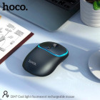 Mouse Hoco DI47 Cool light fluorescent rechargeable mouse [Black]