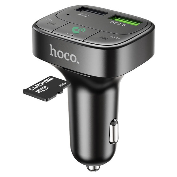 FM Modulator Hoco E59 Promise QC3.0 car BT FM transmitter [Black]