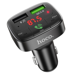 FM Modulator Hoco E59 Promise QC3.0 car BT FM transmitter [Black]