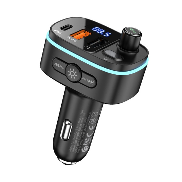 FM Modulator Hoco E62 Fast (PD20W + QC3.0) [Black]