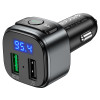 FM Modulator Hoco E67 Fighter QC3.0 car BT FM transmitter [Black]