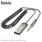 Adapter Hoco E78 Benefit car AUX BT receiver with cable [Black]