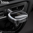 FM Модулятор Hoco E80 Travel car AUX BT receiver [Silver]