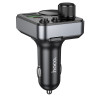 FM Модулятор Hoco E86 Alegria 48W dual port PD30W+QC3.0 car BT FM transmitter [Black]