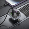 FM Модулятор Hoco E86 Alegria 48W dual port PD30W+QC3.0 car BT FM transmitter [Black]