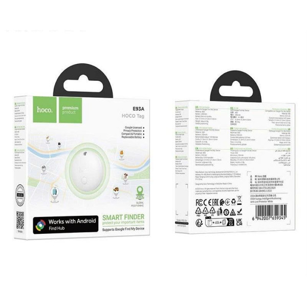 Устройство защиты от потерь Hoco E93A Valley smart positioning anti-lost device [White]