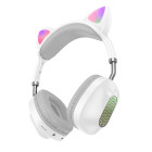 Наушники беспроводные Hoco ESD13 Skill cat ear BT headphones [White]