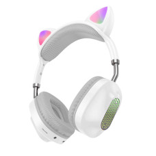 Наушники беспроводные Hoco ESD13 Skill cat ear BT headphones [White]