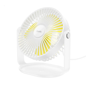 Ventilator Hoco F14 multifunctional powerful desktop fan [White]
