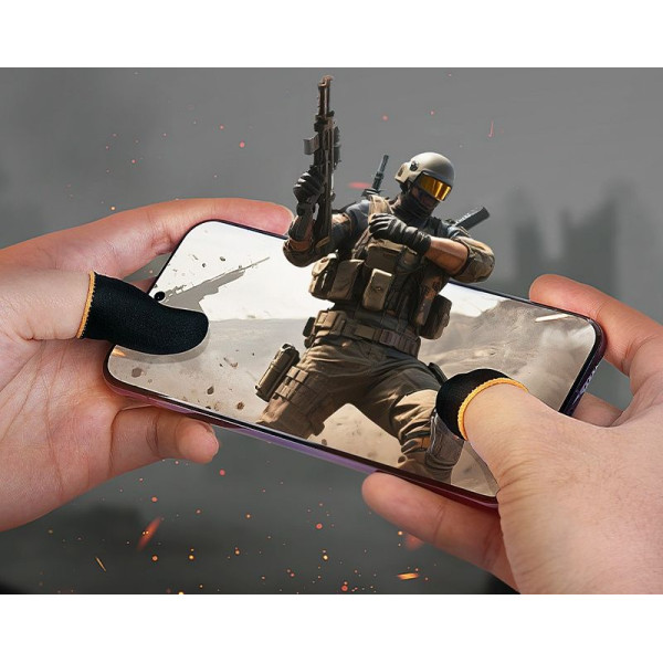 Suporturi pentru degete Hoco GA20 Magic Claw carbon fiber gaming finger set(2PCS pack) [Black]