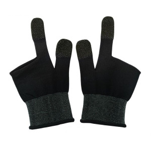 Suporturi pentru degete Hoco GA21 Eagle Claw silver fiber two-finger gaming gloves(2PCS pack) [Black]