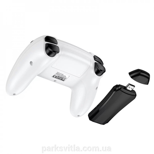 Consolă de jocuri + 2 gamepad-uri Hoco GA31 Collection game box+two wireless gamepads set [White]