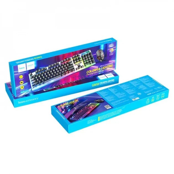 Set tastatură + mouse Hoco GM18 (russian version)  [Black]