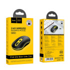 Mouse pentru laptop Hoco GM21 Platinum 2.4G [Black-Yellow]