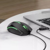 Mouse wireless Hoco GM37 Wonderful gaming luminous wired mouse [Black]