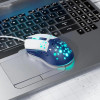 Мышь Hoco GM51 Sky luminous gaming wired mouse [White and blue]