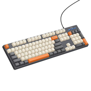 Tastatură Hoco GM61 Murphy 3-color wired keyboard(russian version) [Star gray]