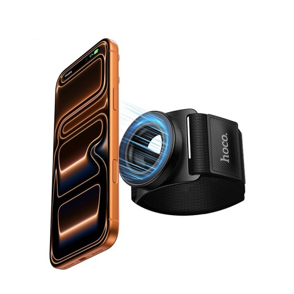 Suport Hoco GT20 wrist armband magnetic mobile phone holder [Black]