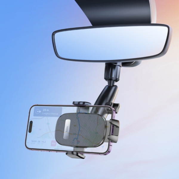 Авто держатель Hoco H17 Waves rearview mirror car holder [Black]