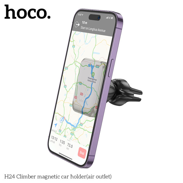 Авто держатель Hoco H24 Climber magnetic [Black]