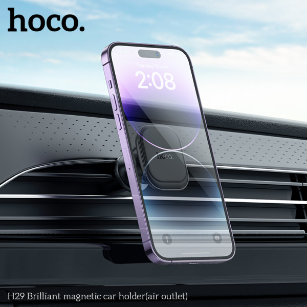 Suport auto Hoco Hoco H29 Brilliant magnetic [Black]