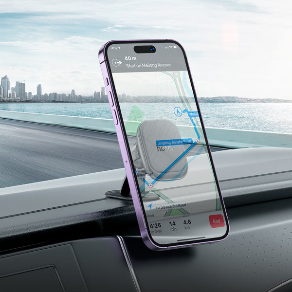 Авто держатель Hoco H30 Brilliant magnetic car holder(center console) [Black]