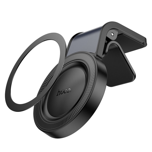Suport auto Hoco H59 Show ring magnetic car holder [Black-Metal-Gray]