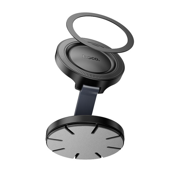 Suport auto Hoco H61 Show folding ring magnetic car holder [Black-Metal-Gray]