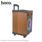 Портативная колонка Hoco HA2 Wave wireless dual-mic outdoor BT speaker [Wooden-Pattern]