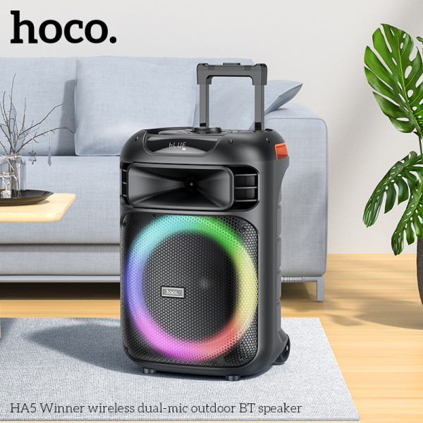 Портативная колонка HA5 Winner dual-mic outdoor [Black]