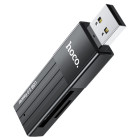 Card reader Hoco HB20 Mindful 2-in-1 (USB2.0) [Black]