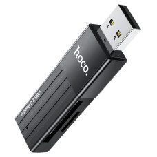 Картридер Hoco HB20 Mindful 2-in-1 (USB2.0) [Black]
