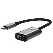Adapter Hoco HB21 Type-C to HDMI (15cm) [Gray]