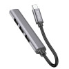 Адаптер Hoco HB26 4in1 Type-C to USB3.0+USB2.0*3 [Metal-Gray]
