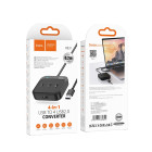 Adaptor Hoco HB31 Easy 4 in 1  (USB to USB2.0 X4) (0.2 M) [Black]
