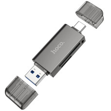 Adaptor Hoco HB39 USB/Type-C 3.0 high-speed card reader [Metal-Gray]