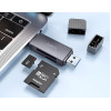 Адаптер Hoco HB45 Spirit 2-in-1 USB/Type-C 3.0 card reader [Gray]