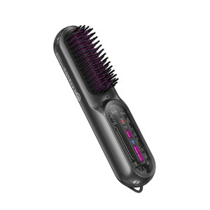 Электрическая расческа Hoco HP45 Heating straight hair comb [Gray]
