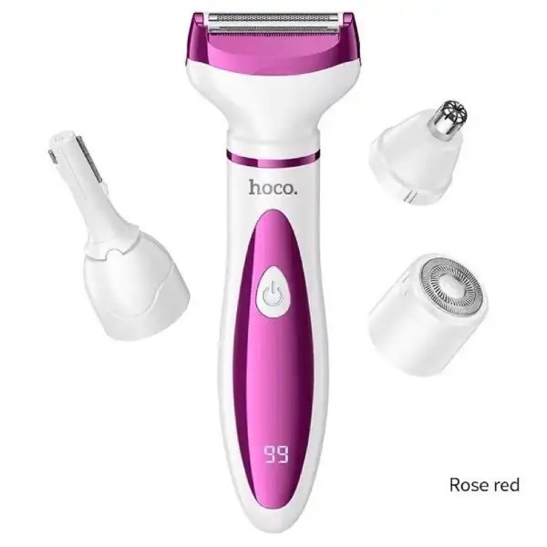 Aparat de tuns-ras multifuncțional pentru femei Hoco HP80 4-in-1 [Rose Red]