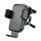 Suport auto Hoco HW10 wireless fast charging car holder [Black]