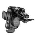 Suport auto Hoco HW10 wireless fast charging car holder [Black]